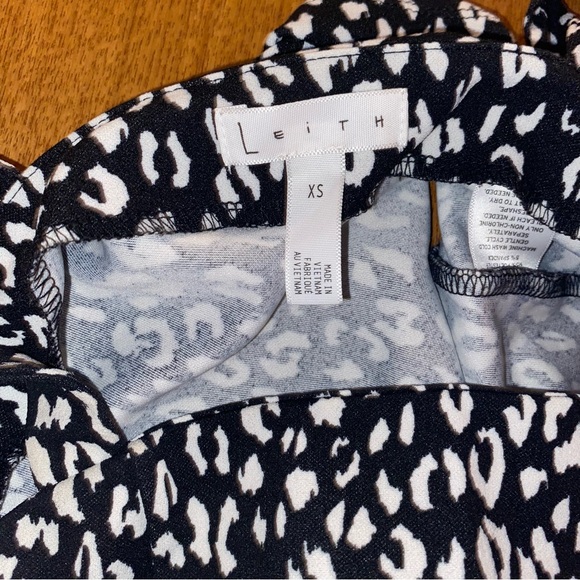 Leith black animal print top - Picture 2 of 5